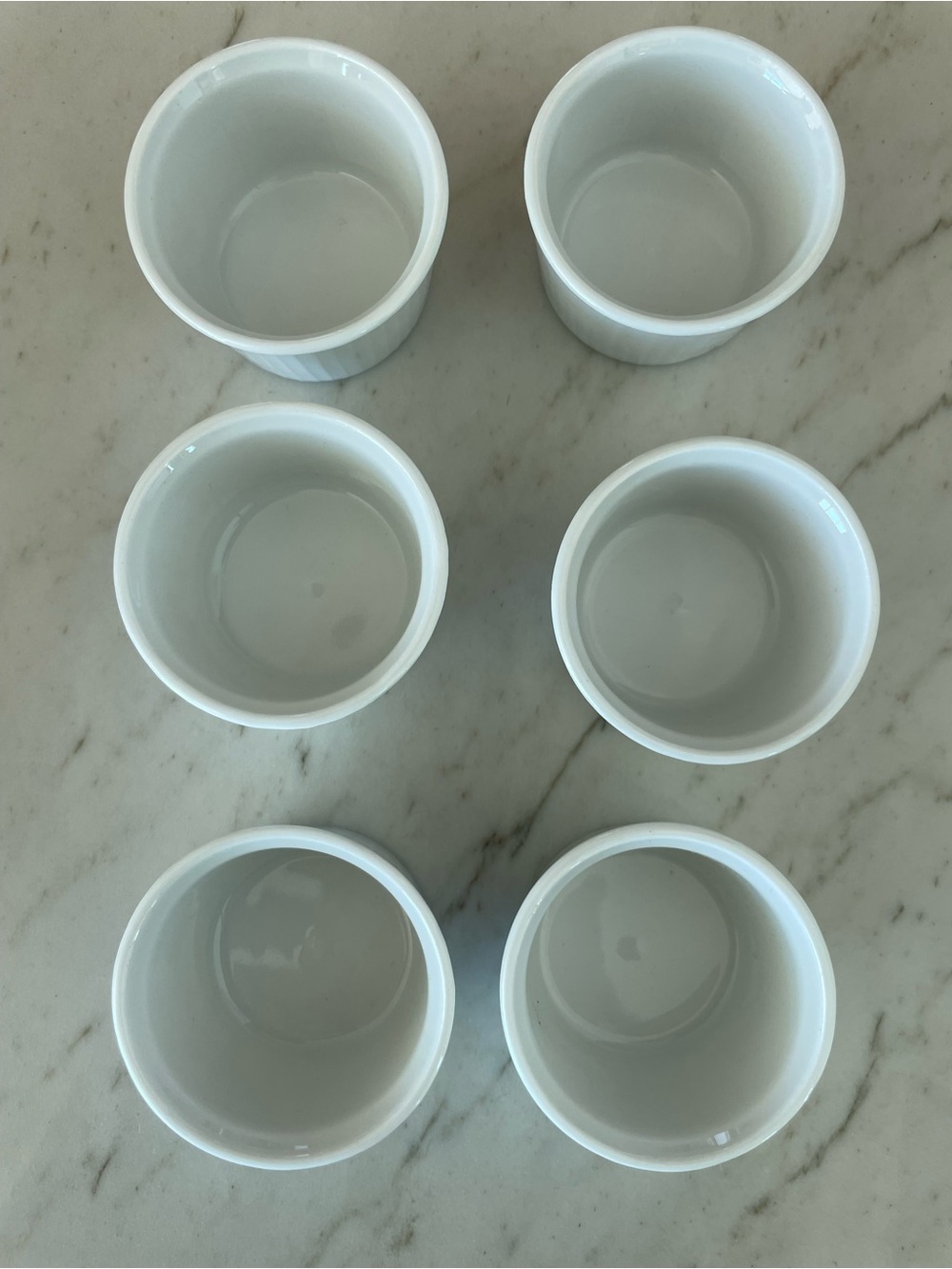 NWT Pillivuyt set of 6, White Porcelain 1 oz Petite Ramekins / mini, lot of six - Picture 7 of 8